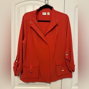 Chico’s Size 2 L 3/4 sleeve jacket
